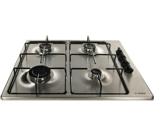 BOSCH Serie 2 PBP6B5B80 Gas Hob - Stainless Steel image number 4