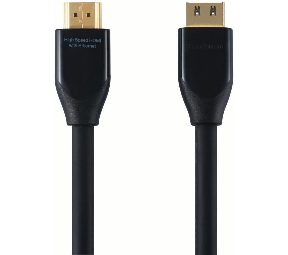 SANDSTROM Black Series S1HDM115 High Speed HDMI Cable with Ethernet - 1 m, Black