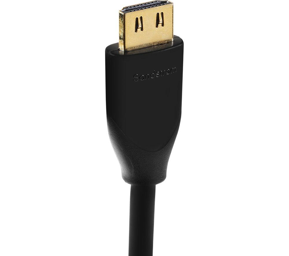 SANDSTROM Black Series S1HDM115 High Speed HDMI Cable with Ethernet - 1 m
