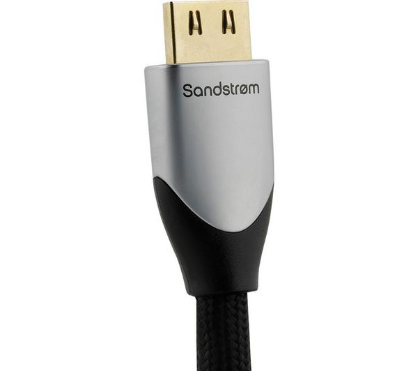 SANDSTROM Silver Series S3HDM215 Premium High Speed HDMI Cable with Ethernet - 3 m image number 2