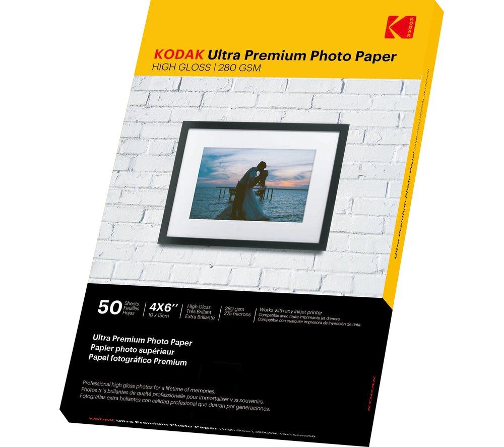 Image of KODAK Ultra Premium 100 x 150 mm Photo Paper - 50 Sheets