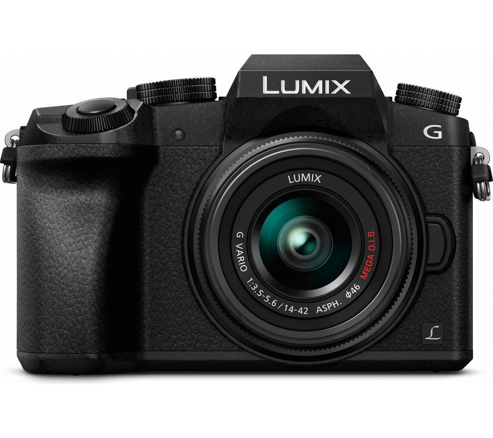 PANASONIC Lumix DMC-G7EB-K Mirrorless Camera with 14-42 mm f/3.5-5.6 Lens, Black