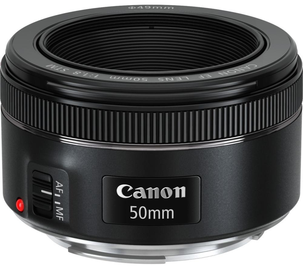 CANON EF 50 mm f/1.8 STM Standard Prime Lens, Black