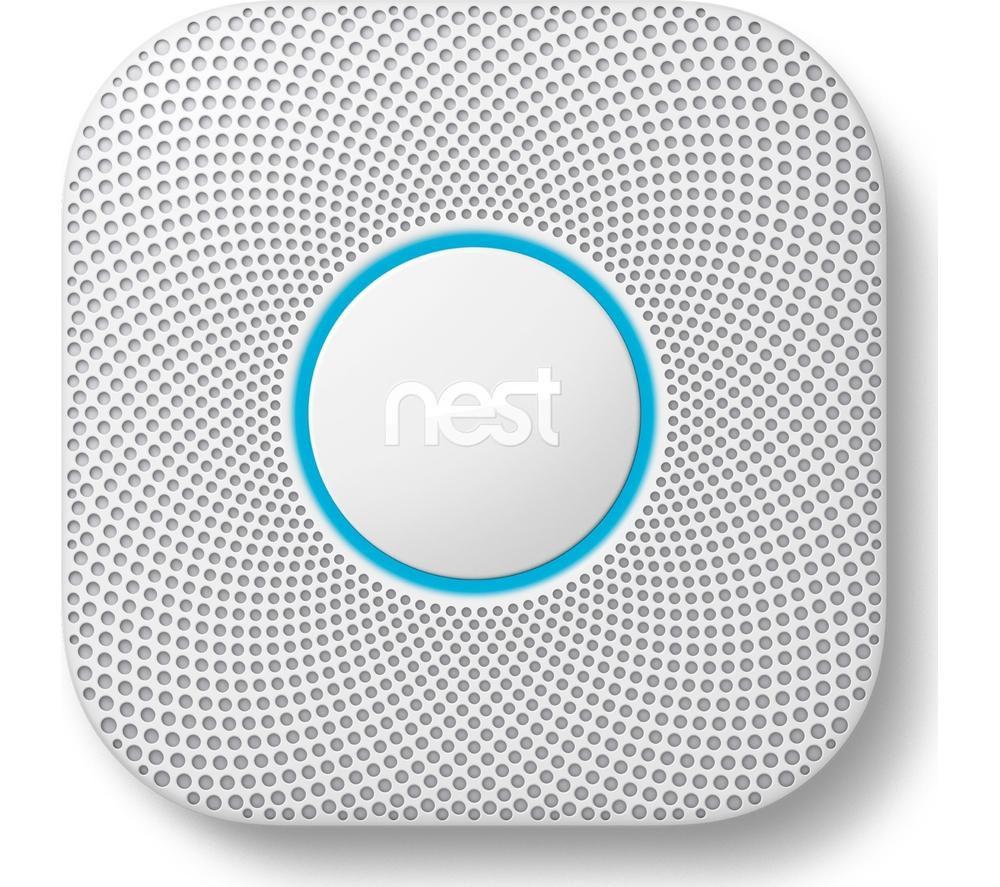 GOOGLE Nest Protect 2nd Generation Smoke and Carbon Monoxide Alarm - Hard Wired, White