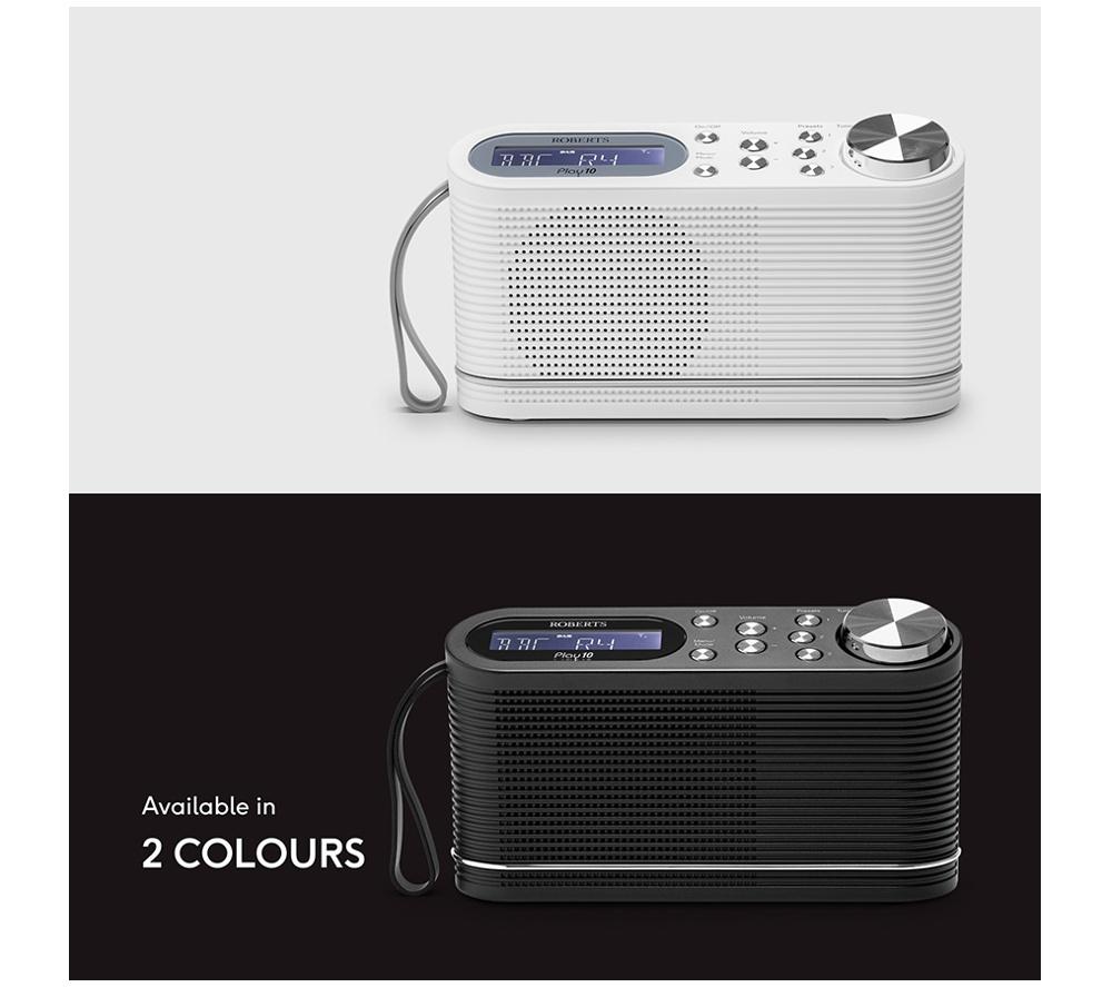 ROBERTS PLAY10 Portable DAB+/FM Radio - Black image number 4 of 8