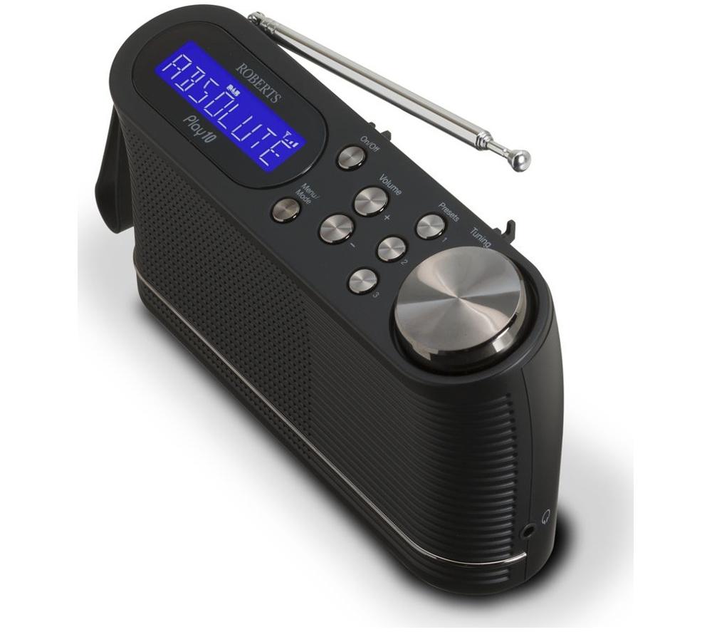 ROBERTS PLAY10 Portable DAB+/FM Radio - Black image number 5 of 8