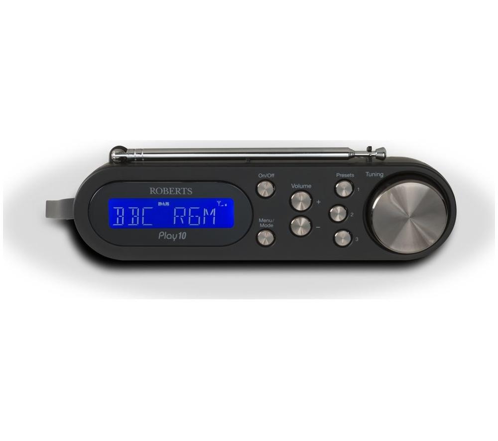 ROBERTS PLAY10 Portable DAB+/FM Radio - Black image number 6 of 8