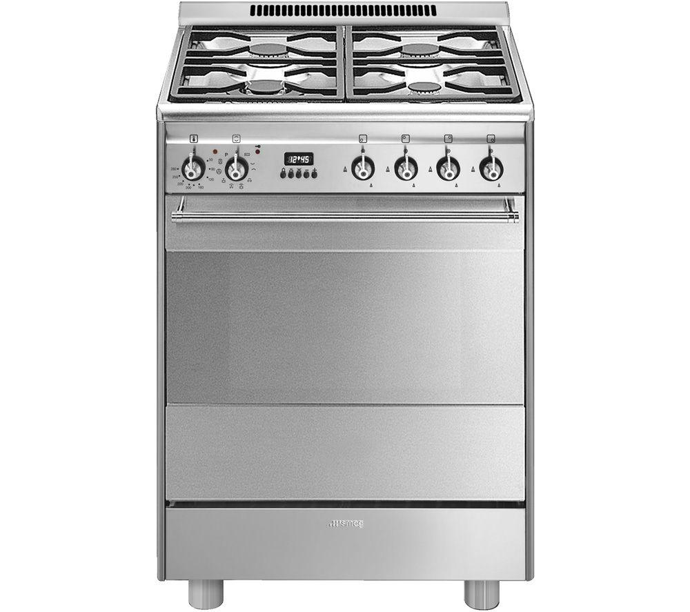 Smeg SUK61PX8 Concert Stainless Steel Pyrolytic 60cm Dual Fuel Cooker