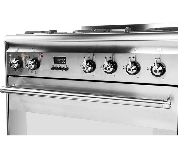 SMEG SUK61PX8 60 cm Dual Fuel Cooker - Stainless Steel image number 1