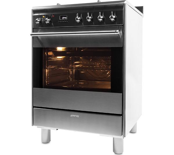 SMEG SUK61PX8 60 cm Dual Fuel Cooker - Stainless Steel image number 2