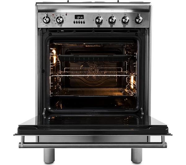 SMEG SUK61PX8 60 cm Dual Fuel Cooker - Stainless Steel image number 5