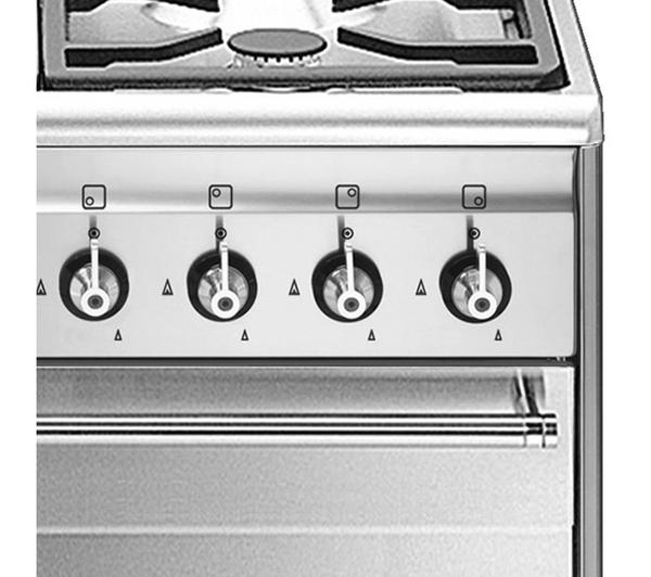 SMEG SUK61PX8 60 cm Dual Fuel Cooker - Stainless Steel image number 10