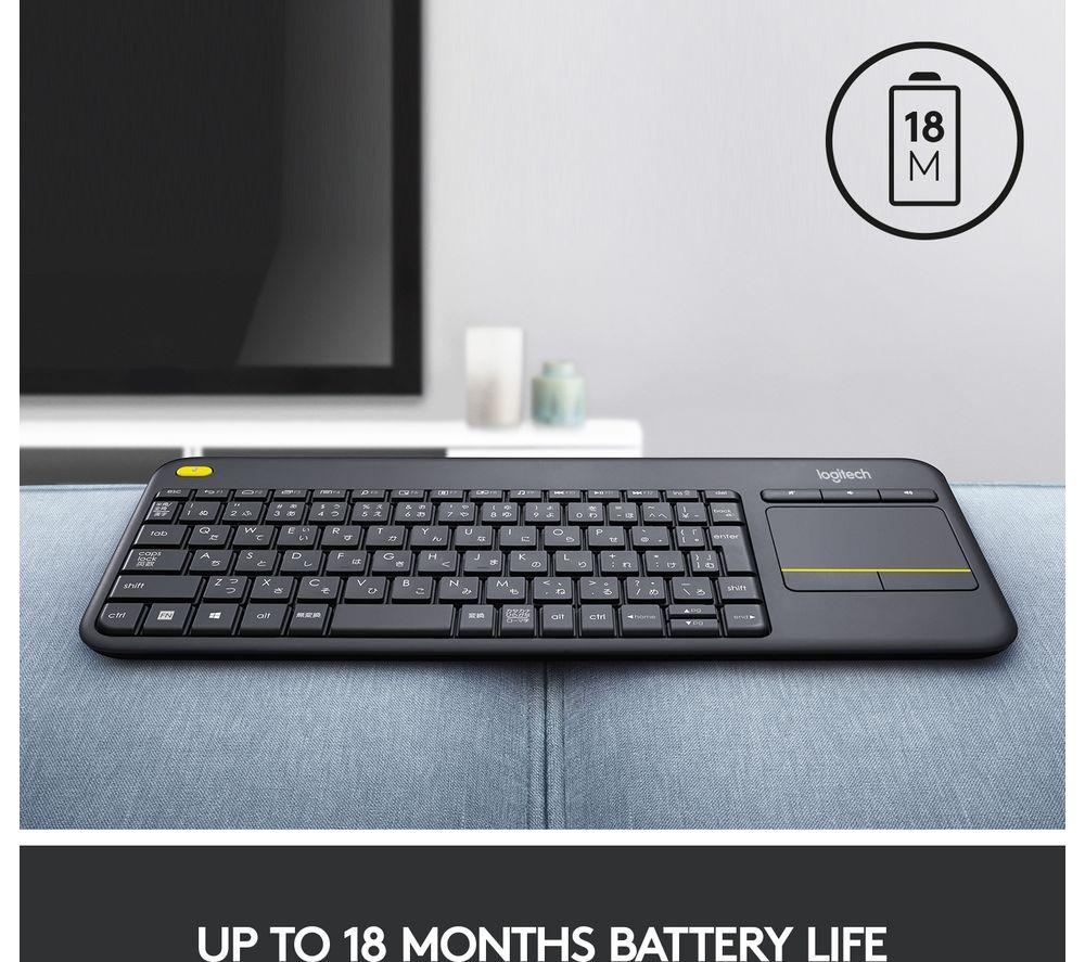 LOGITECH K400 Plus Wireless Keyboard - Dark Grey image number 7 of 15