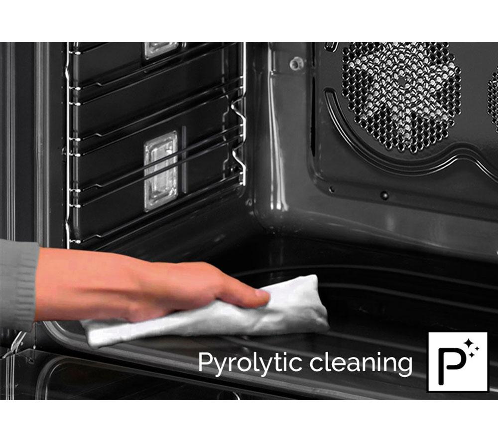 SMEG Classic DOSP6390X Electric Double Pyrolytic Oven - Black & Stainless Steel image number 3 of 3