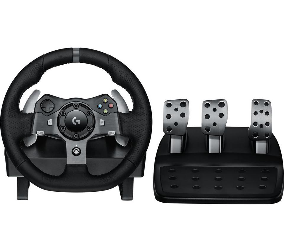 LOGITECH Driving Force G920 Xbox & PC Racing Wheel & Pedals - Black
