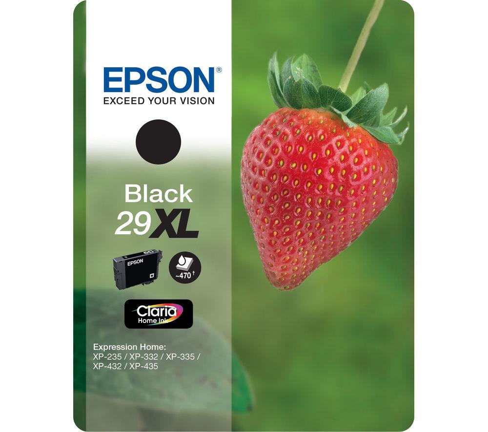 EPSON Strawberry 29 XL Black Ink Cartridge, Black