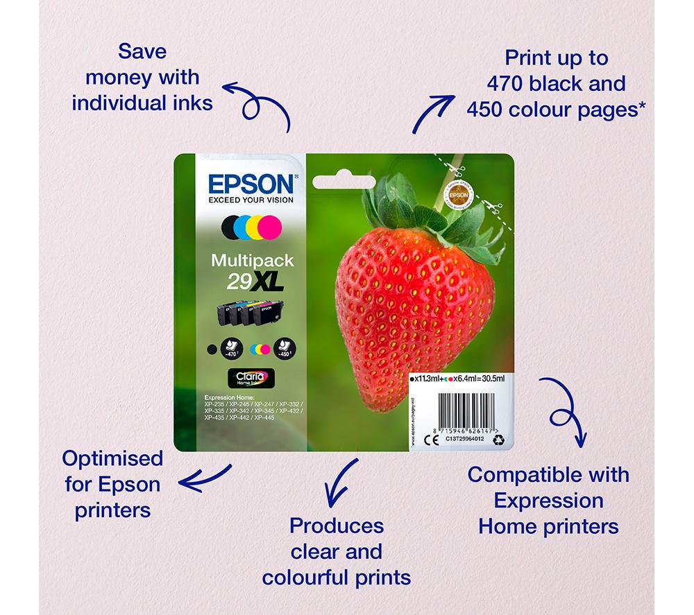EPSON Strawberry 29 Yellow Ink Cartridge image number 2 of 6