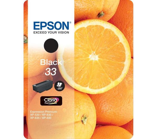 EPSON No. 33 Oranges Black Ink Cartridge image number 0