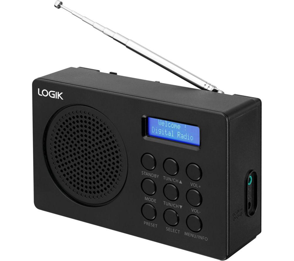 LOGIK L2DAB16 Portable DAB/FM Radio - Black, Black