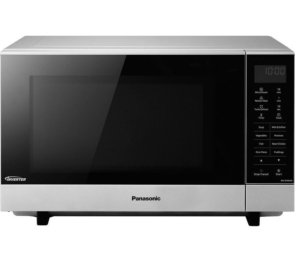 PANASONIC NN-SF464MBPQ Solo Microwave - Silver, Silver/Grey