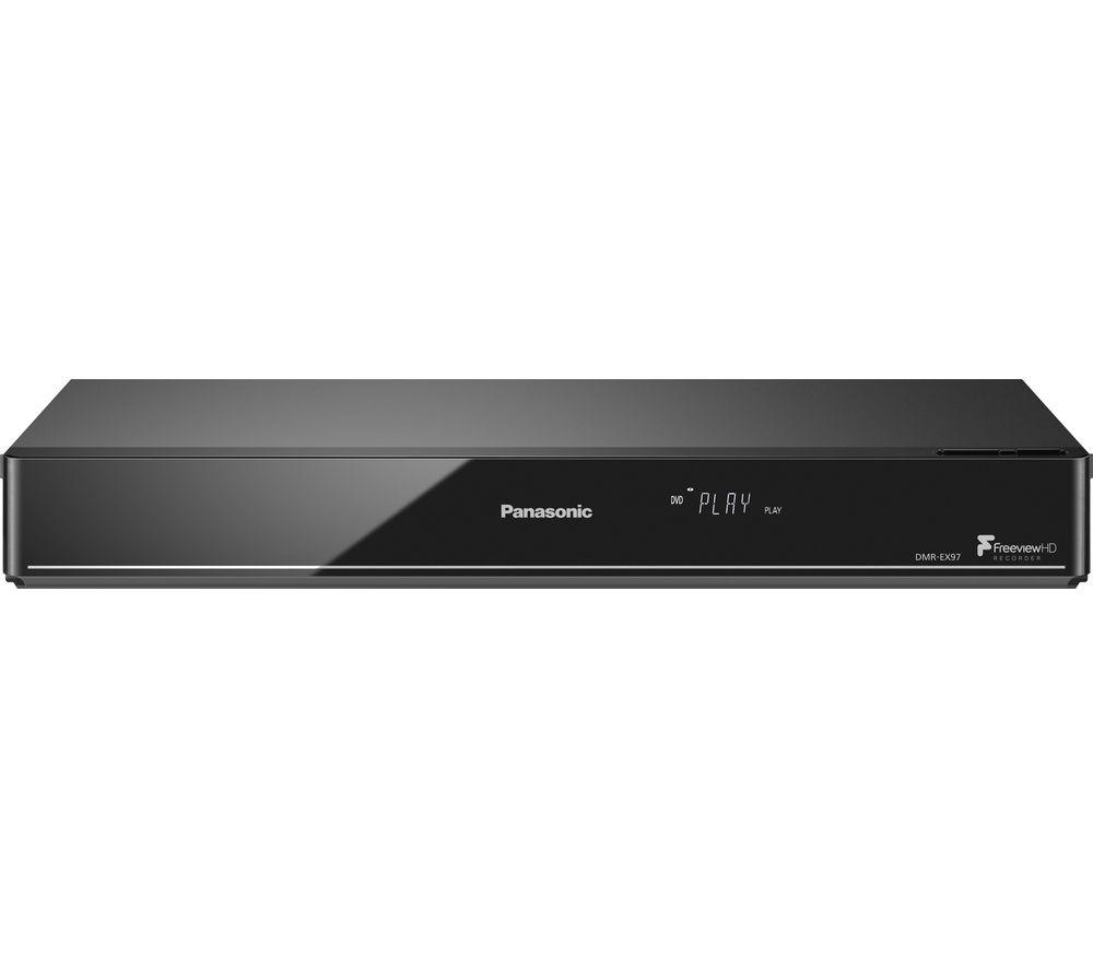 Image of PANASONIC DMR-EX97EB-K DVD Player with Freeview HD Recorder - 500 GB HDD, Black