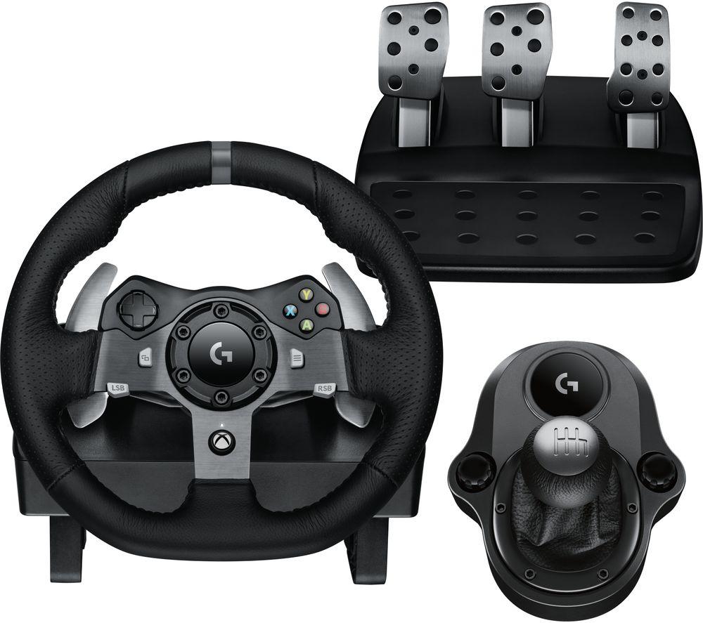 Image of Logitech Driving Force G920 Wheel & Gearstick Bundle