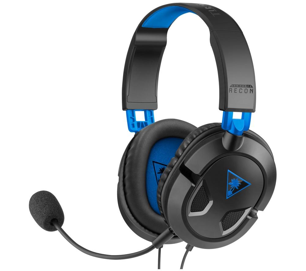 Turtle Beach Ear Force Recon 50P Gaming Headset - Black & Blue, Black,Blue