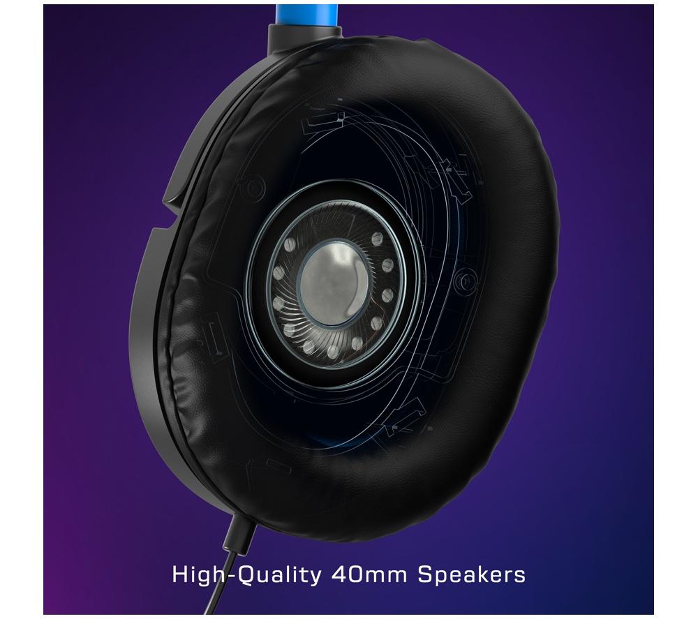TURTLE BEACH Ear Force Recon 50P Gaming Headset - Black & Blue image number 4 of 16