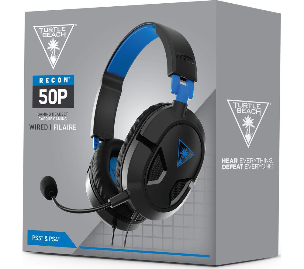 TURTLE BEACH Ear Force Recon 50P Gaming Headset - Black & Blue image number 14 of 16