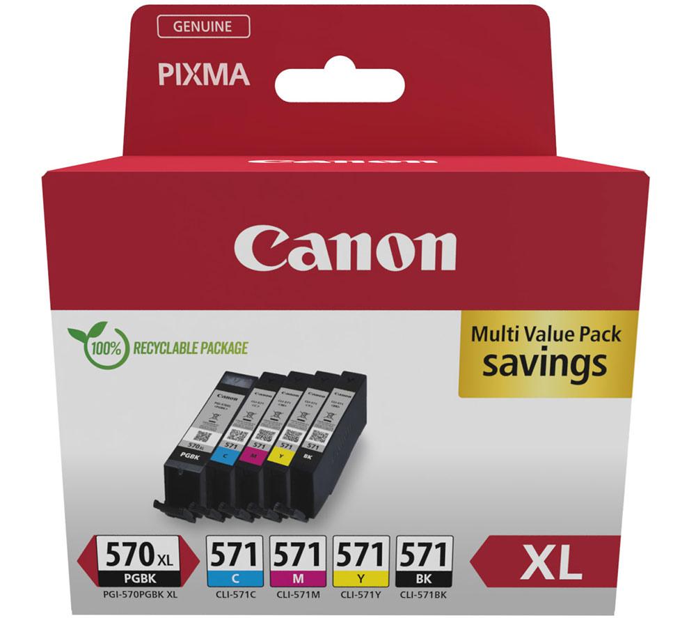 Buy CANON PGI570XL/571 Tri-colour & Black Ink Cartridges