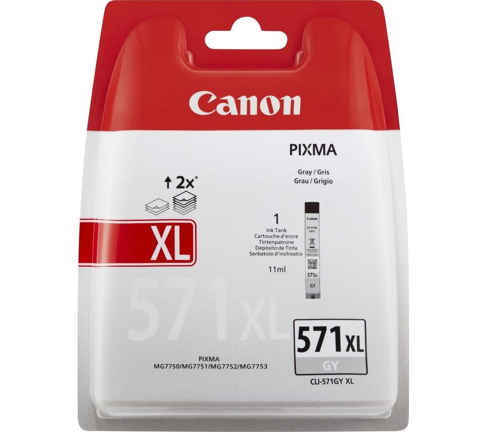 Click to view product details and reviews for Canon Cli 571 Xl Grey Ink Cartridge Black.