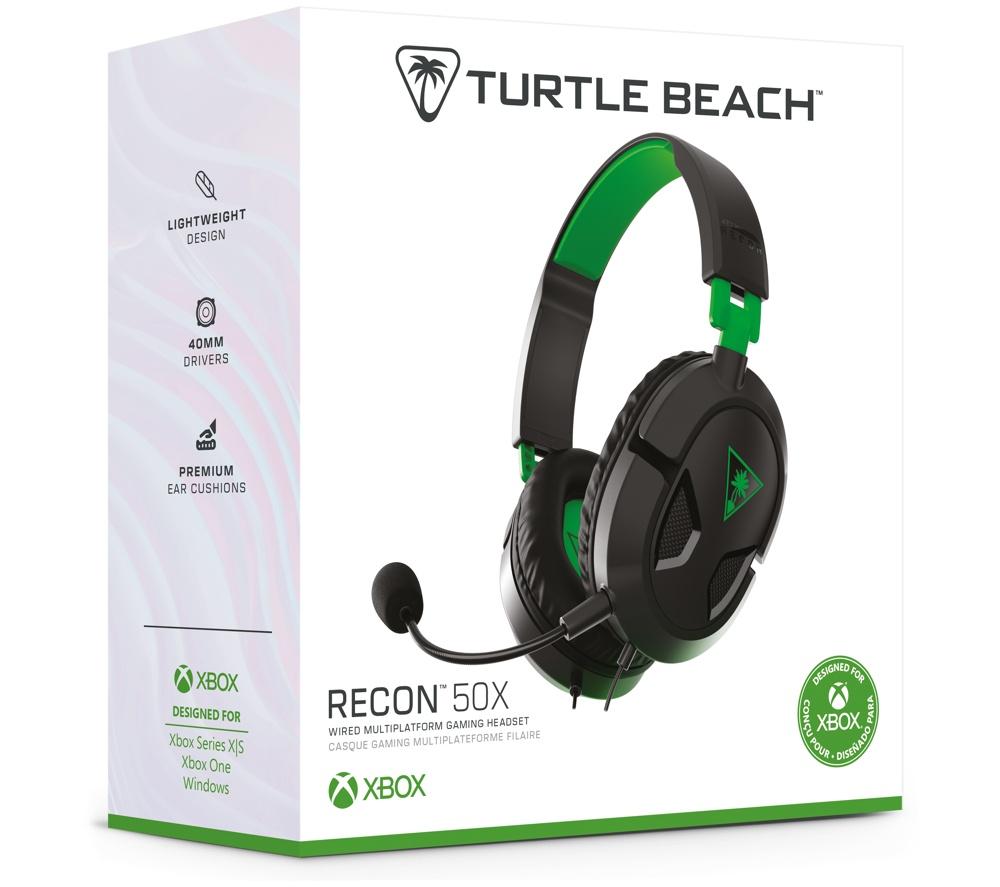 TURTLE BEACH Ear Force Recon 50X Gaming Headset - Black & Green image number 2 of 14