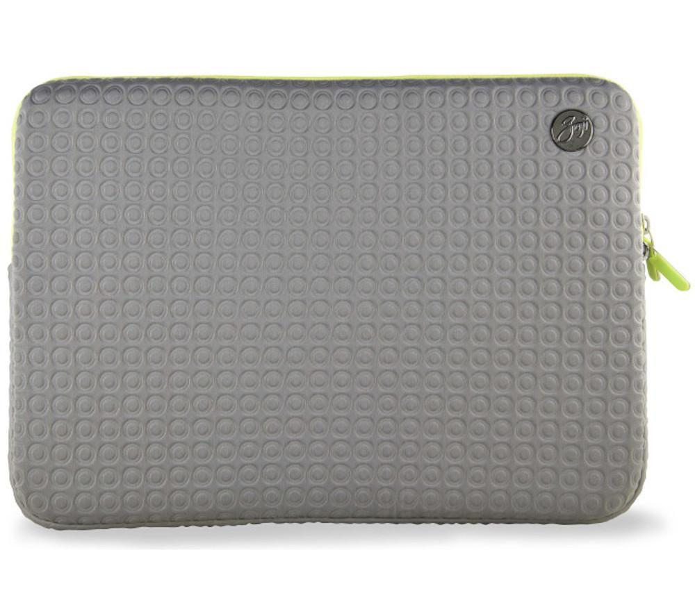 Image of GOJI GSMGY1316 13" MacBook Pro Sleeve - Grey & Green, Silver/Grey