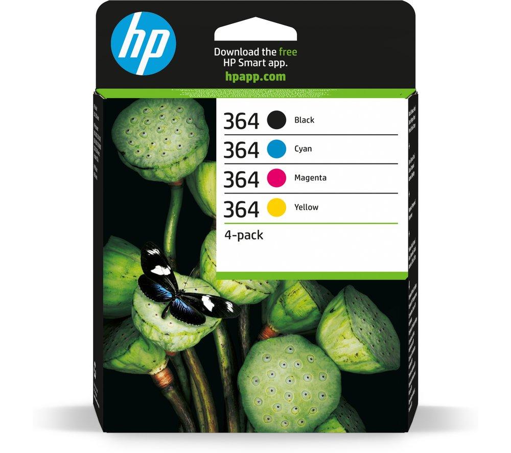 HP 364 Cyan, Magenta, Yellow & Black Ink Cartridges - Multipack, Magenta,Yellow,Black,Cyan