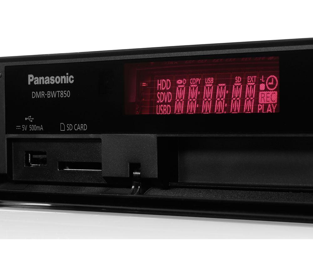 PANASONIC DMR-BWT850EB Smart 3D Blu-ray & DVD Player - 1 TB HDD image number 5 of 9