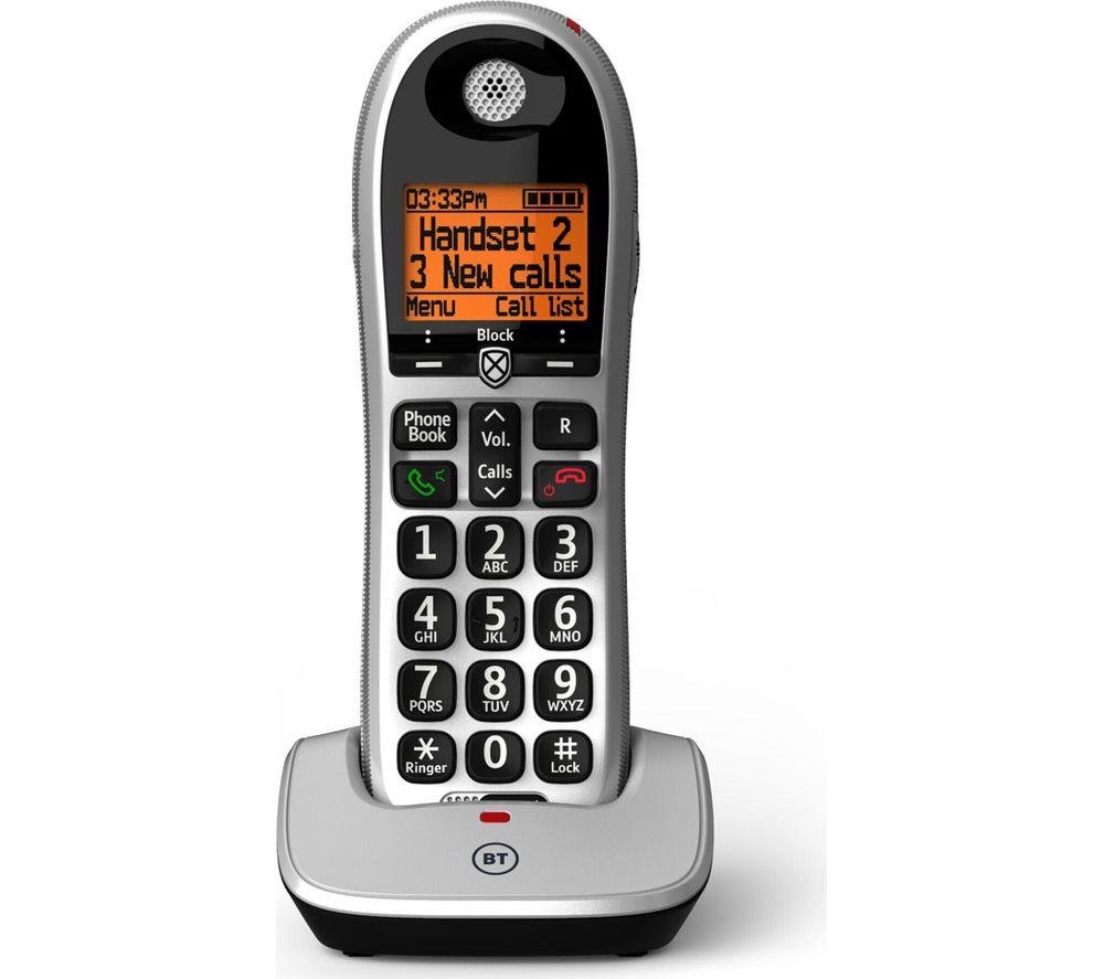 BT 4600 Cordless Phone with Answering Machine - Triple Handsets, Silver image number 4 of 5