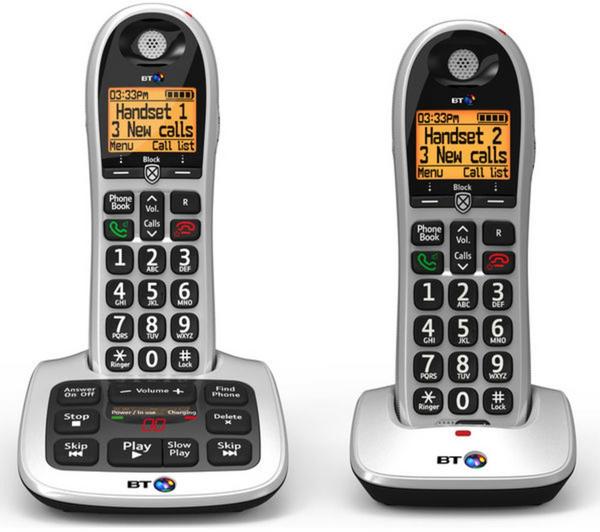 BT 4600 Cordless Phone with Answering Machine - Twin Handsets image number 1