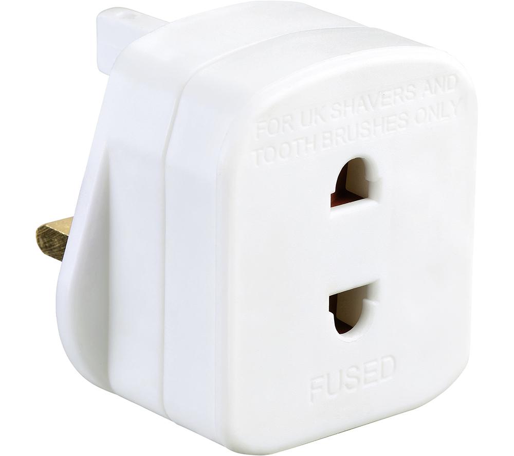 MASTERPLUG SHADC-MP Shaver Adapter, White