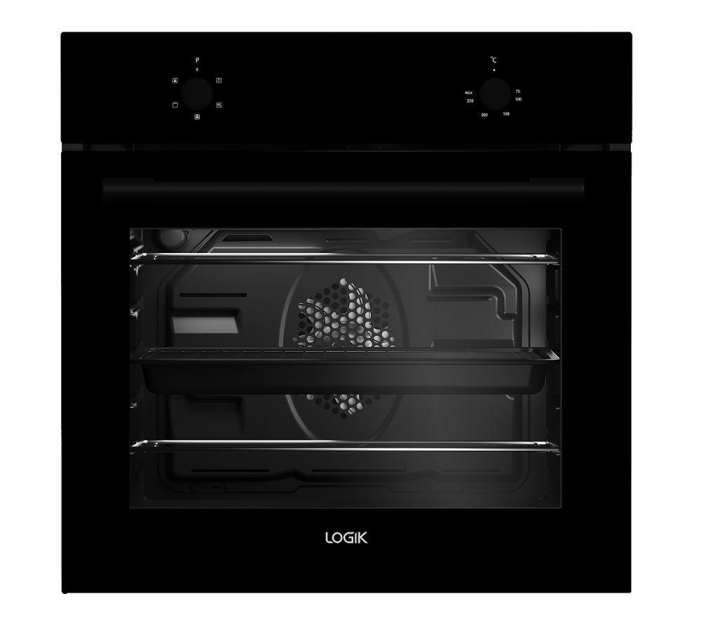 LOGIK LBFANB16 Electric Oven - Black, Black