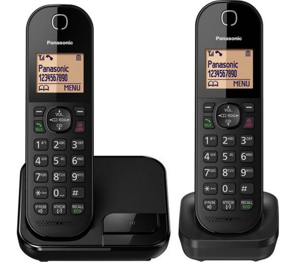 PANASONIC KX-TGC412EB Cordless Phone - Twin Handsets image number 1