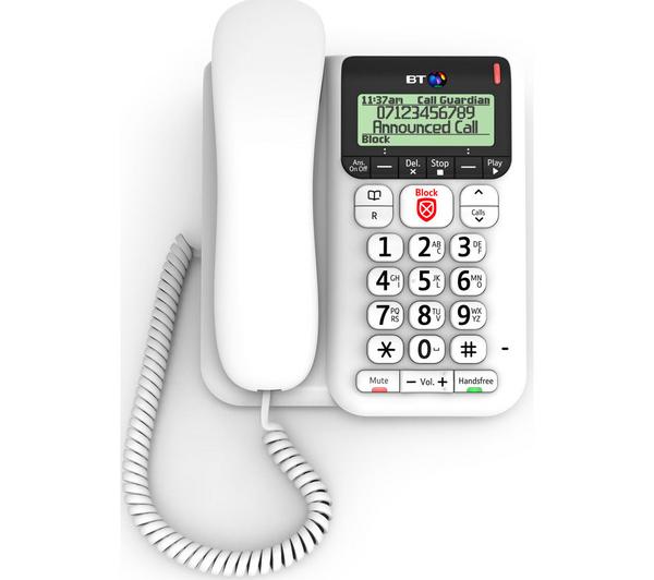 BT Décor 2600 Corded Phone with Answering Machine image number 0