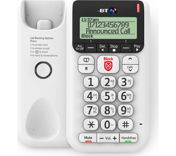 BT Décor 2600 Corded Phone with Answering Machine image number 1