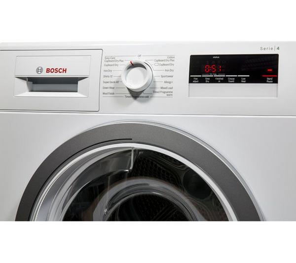 BOSCH Serie 4 WTN85280GB Condenser Tumble Dryer - White image number 7