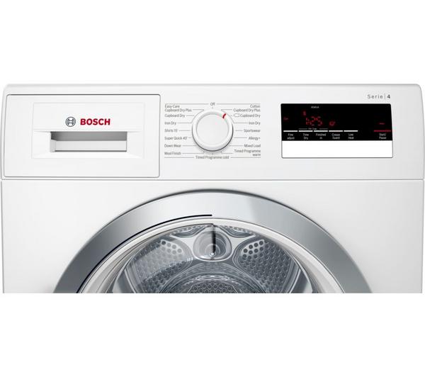 BOSCH Serie 4 WTN85280GB Condenser Tumble Dryer - White image number 8