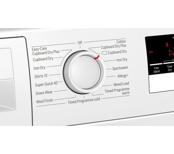 BOSCH Serie 4 WTN85280GB Condenser Tumble Dryer - White image number 9
