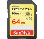 SANDISK Extreme Plus Class 10 SDXC Memory Card - 64 GB
