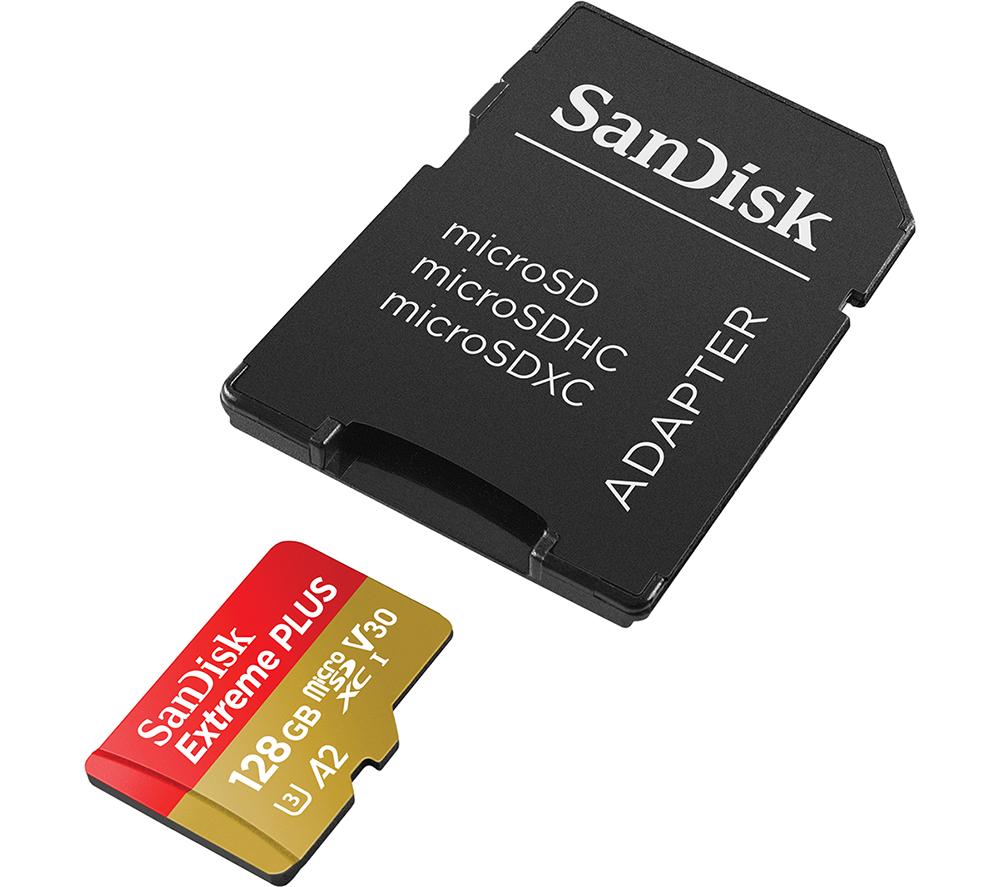 SANDISK Extreme Plus Class 10 microSDXC Memory Card - 128 GB image number 4 of 5