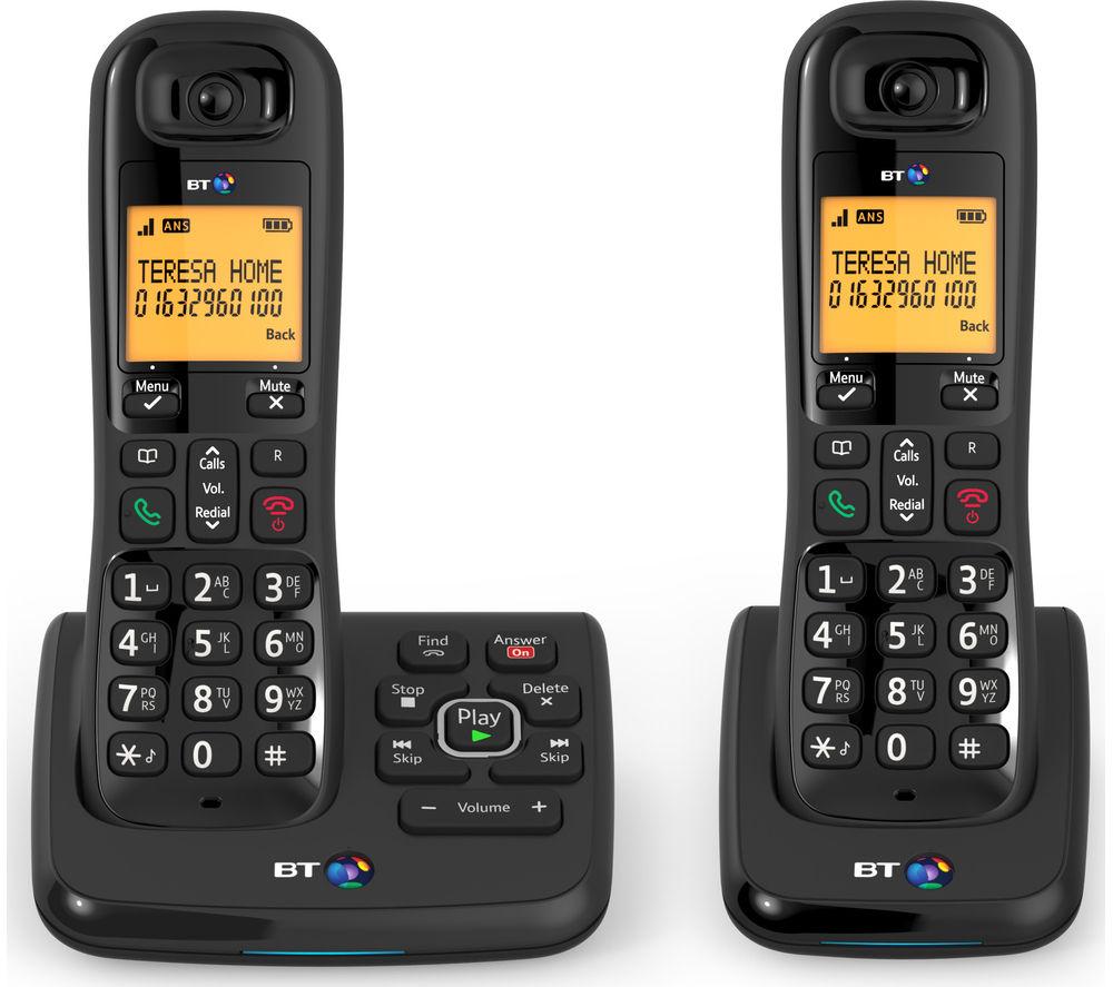 Buy Bt Xd56 Cordless Phone With Answering Machine Twin Handsets Currys
