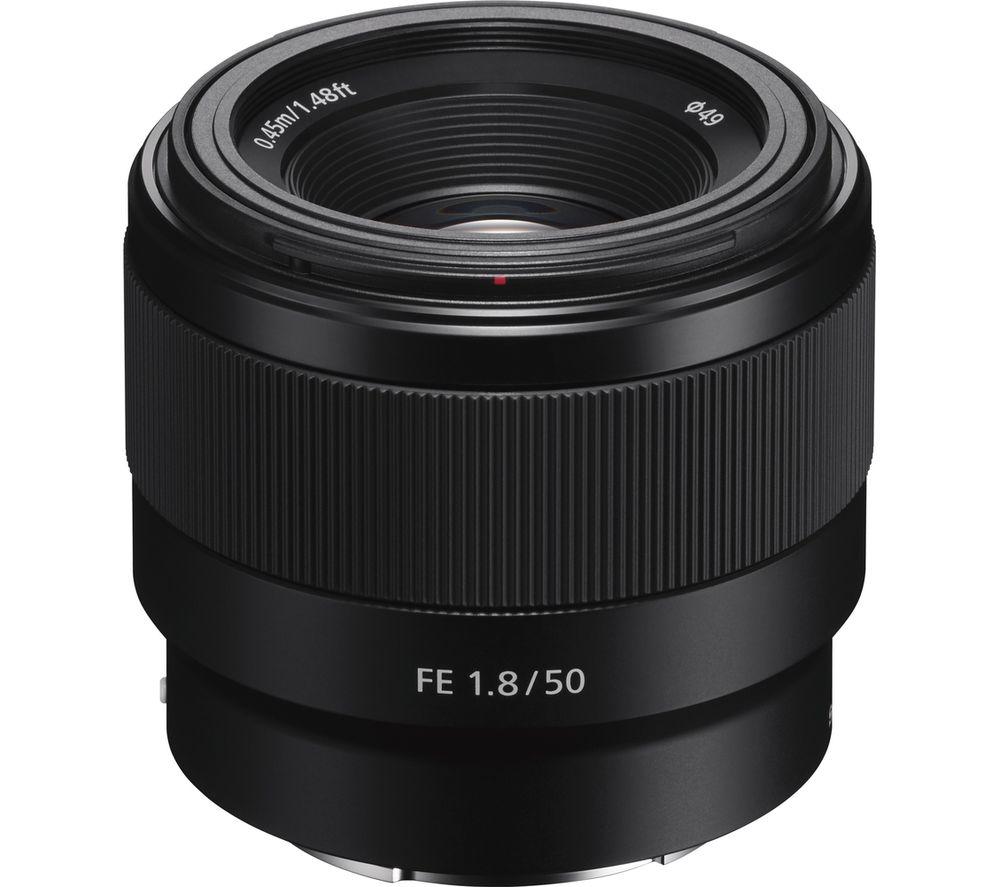SONY FE 50 mm f/1.8 Standard Prime Lens, Black