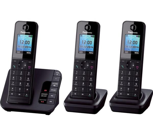 PANASONIC KX-TG8183EB Cordless Phone with Answering Machine - Triple Handsets image number 1